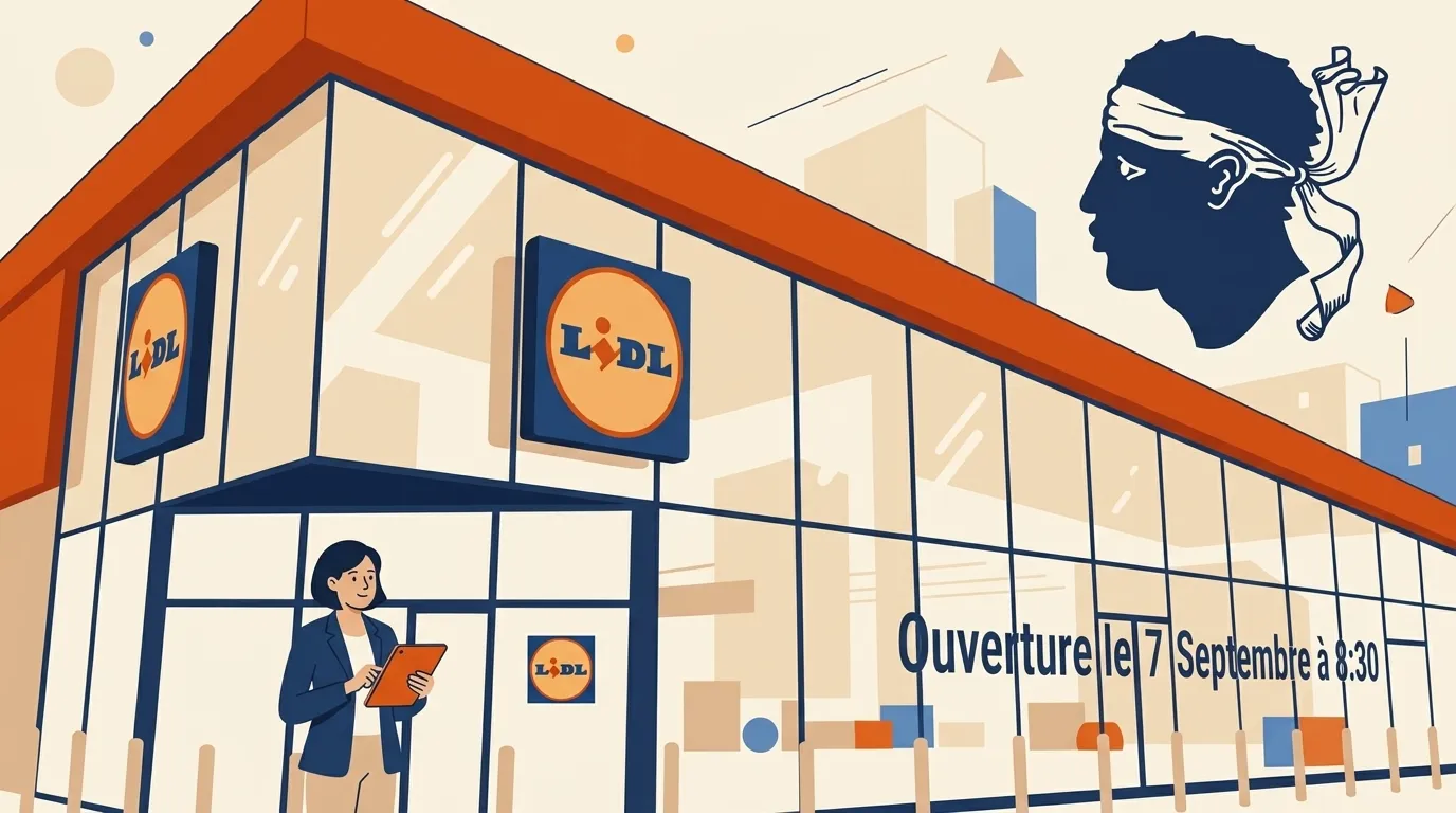 Illustration magasin Lidl ouverture 7 septembre 8h30