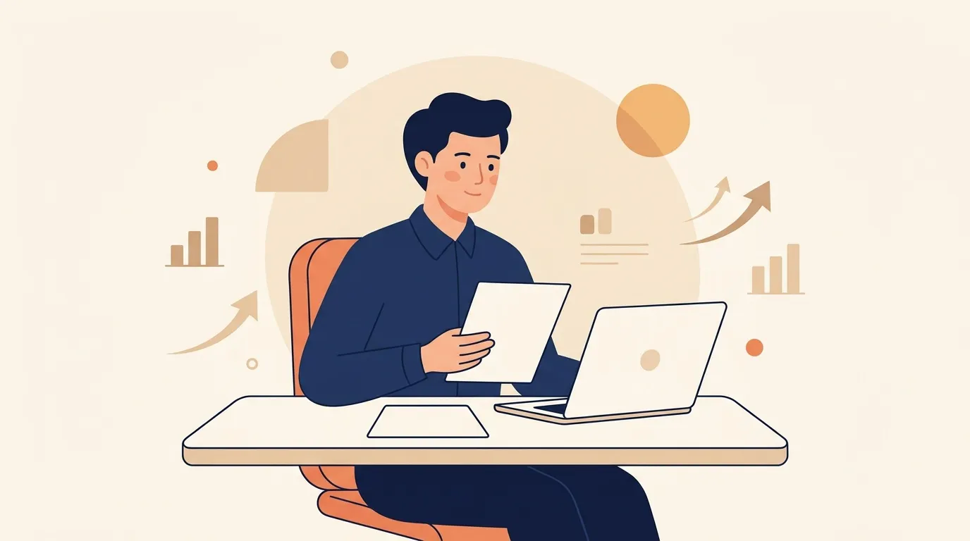 Homme d'affaires avec tablette et ordinateur portable analysant données