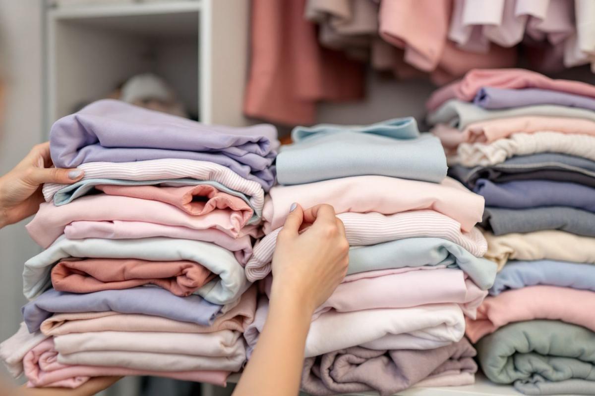 Le pliage utilisé dans les boutiques de luxe pour gagner un max de place dans vos tiroirs – sans vide dressing